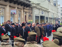 Remembrance at Triservice Memorial St John's Street 9 November 2024